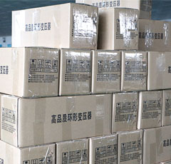 高品質環(huán)形變壓器成品包裝完畢
